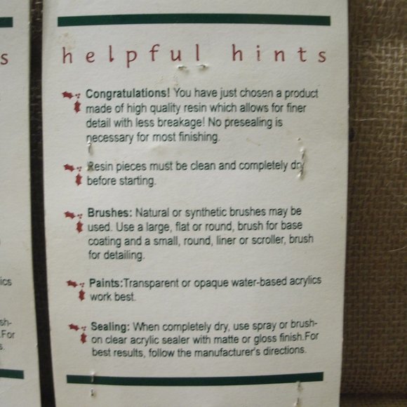 Village Accents Resin Victorian  Figures for Painting - Picture 16 of 16